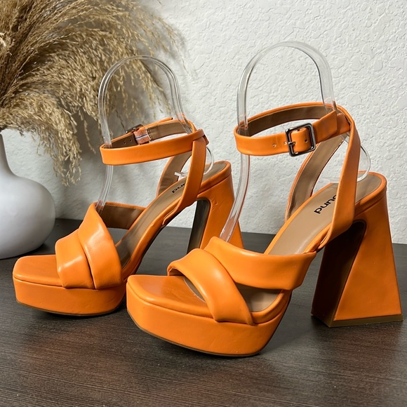 Abound Shoes - Abound Tracy Platform Sandal in Orange Paradise Women’s